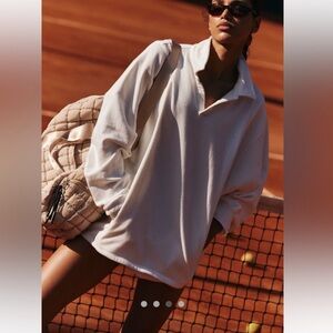 Free People Movement Work It Out Pullover- Ivory